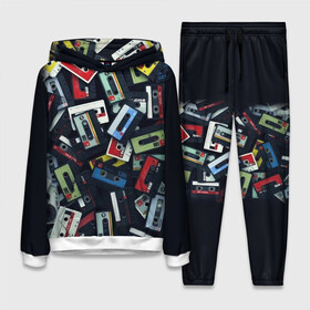 Женский костюм 3D (с толстовкой) с принтом 90 е в Ухте,  |  | music | детство | кассета | молодость | музыка | перестройка | ретро | ссср