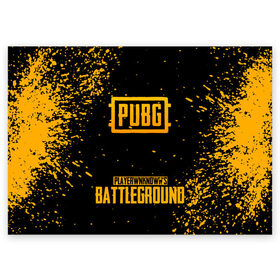 Поздравительная открытка с принтом PUBG в Ухте, 100% бумага | плотность бумаги 280 г/м2, матовая, на обратной стороне линовка и место для марки
 | action | battle royal | game | play | playerunknowns battlegrounds | pubg | winner winner chiken dinner | шутер