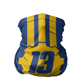 Бандана-труба 3D с принтом VAULT 13 | FALLOUT 76 | ФОЛЛАУТ 76 в Ухте, 100% полиэстер, ткань с особыми свойствами — Activecool | плотность 150‒180 г/м2; хорошо тянется, но сохраняет форму | 101 | 111 | 13 | 76 | atom cats | bethesda | brotherhood of steel | fallout | nuka cola | outcast | tunnel snakes | vault | war | братство стали | бункер | война | убежище | фолаут | фоллаут | ядеркола