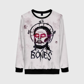 Женский свитшот 3D с принтом BONES Sesh Team в Ухте, 100% полиэстер с мягким внутренним слоем | круглый вырез горловины, мягкая резинка на манжетах и поясе, свободная посадка по фигуре | bones | elmo kennedy | hip hop | rap | rapper | scream | sesh | skull | кости | костя | рэп | рэпер | сеш | скрим | сэш | хип хоп | череп | элмо кеннеди