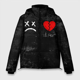 Мужская зимняя куртка 3D с принтом Lil Peep RIP в Ухте, верх — 100% полиэстер; подкладка — 100% полиэстер; утеплитель — 100% полиэстер | длина ниже бедра, свободный силуэт Оверсайз. Есть воротник-стойка, отстегивающийся капюшон и ветрозащитная планка. 

Боковые карманы с листочкой на кнопках и внутренний карман на молнии. | Тематика изображения на принте: broken | dead | heart | lil | lil peep | lilpeep | music | peep | pump | rap | rapper | red | rip | густав | красное | лил | лил пип | лилпип | мертв | память | пип | разбитое | рип | рэп | рэпер | сердечко | сердце | умер | эмо