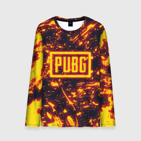 Мужской лонгслив 3D с принтом PUBG в Ухте, 100% полиэстер | длинные рукава, круглый вырез горловины, полуприлегающий силуэт | action | battle royal | fire | game | play | playerunknowns battlegrounds | pubg | winner winner chiken dinner | огонь | шутер