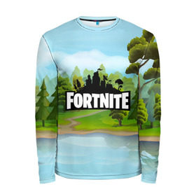 Мужской лонгслив 3D с принтом FORTNITE в Ухте, 100% полиэстер | длинные рукава, круглый вырез горловины, полуприлегающий силуэт | battle royale | fortnite | fortnite battle royale | futuresynth | game | outrun | retrowave | synth | synthwave | игры | ретровейв | синтвейв | фортнайт