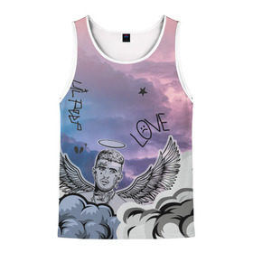 Мужская майка 3D с принтом Lil Peep в Ухте, 100% полиэстер | круглая горловина, приталенный силуэт, длина до линии бедра. Пройма и горловина окантованы тонкой бейкой | benz truck | girls. | gustav ahr | hip hop | lil | lil peep | peep | rap | лил | лилпип | пип | рэп | хип хоп | эмо | эмо реп