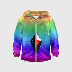 Детская ветровка 3D с принтом NO MANS SKY в Ухте, 100% полиэстер | подол и капюшон оформлены резинкой с фиксаторами, по бокам два кармана без застежек, один потайной карман на груди | game | hill | hills | mounatin | mounatins | nms | no mans sky | planet | rock | rocks | sky | snow | space | winter | игры | планеты