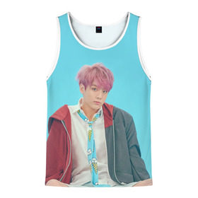 Мужская майка 3D с принтом BTS. Jungkook в Ухте, 100% полиэстер | круглая горловина, приталенный силуэт, длина до линии бедра. Пройма и горловина окантованы тонкой бейкой | Тематика изображения на принте: army | bangtan | beyond | boys | bts | j hope | jimin | jin | jungkook | k pop | rm | scene | suga | the | v | армия | арэма | бтс | ви | джей хоупа | сюги | чимина | чина | чонгука