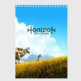 Скетчбук с принтом Horizon Zero Dawn в Ухте, 100% бумага
 | 48 листов, плотность листов — 100 г/м2, плотность картонной обложки — 250 г/м2. Листы скреплены сверху удобной пружинной спиралью | aloy | game | horizon zero dawn | hunter | machine | mecha | robot | snow | spear | the frozen wilds | weapon | игры | постапокалипсис | роботы | фентези | элой