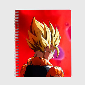 Тетрадь с принтом Dragon Ball в Ухте, 100% бумага | 48 листов, плотность листов — 60 г/м2, плотность картонной обложки — 250 г/м2. Листы скреплены сбоку удобной пружинной спиралью. Уголки страниц и обложки скругленные. Цвет линий — светло-серый
 | akira | ball | dragon | goku | kakarotto | manga | son | toriyama | акира | болл | гоку | драгон | драгонболл | дракона | жемчуг | манга | сон | торияма