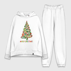 Женский костюм хлопок Oversize с принтом Merry Christmas в Ухте,  |  | 2019 | дед мороз | дом | елка | желание | животные | зима | кабан | милый | мороз | настроение | новый год | пеппа | подарок | позитив | поросенок | праздник | радость | рождество | санта клаус | свинка