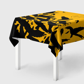 Скатерть 3D с принтом TWENTY ONE PILOTS | 21 PILOTS | TOP в Ухте, 100% полиэстер (ткань не мнется и не растягивается) | Размер: 150*150 см | 21 pilots | 21p | crow | logo | music | rock | top | trench | twenty one pilots | вороны | группа | лого | музыка | рок