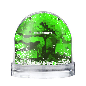 Снежный шар с принтом MINECRAFT в Ухте, Пластик | Изображение внутри шара печатается на глянцевой фотобумаге с двух сторон | blade | blocks | creeper | cubes | game | ken | minecraft | mobs | sword | игры | крипер | майн крафт | майнкрафт | моб