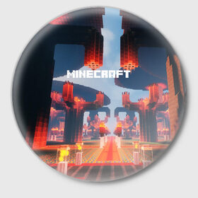 Значок MINECRAFT: в Ухте,  металл | круглая форма, металлическая застежка в виде булавки | blade | blocks | creeper | cubes | game | ken | minecraft | mobs | sword | игры | крипер | майн крафт | майнкрафт | моб