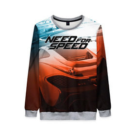 Женский свитшот 3D с принтом Need for Speed в Ухте, 100% полиэстер с мягким внутренним слоем | круглый вырез горловины, мягкая резинка на манжетах и поясе, свободная посадка по фигуре | need for speed | nfs | авто | вип | гонки | жажда скорости | класс | машины | симулятор | чемпион