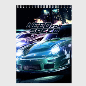 Скетчбук с принтом Need for Speed в Ухте, 100% бумага
 | 48 листов, плотность листов — 100 г/м2, плотность картонной обложки — 250 г/м2. Листы скреплены сверху удобной пружинной спиралью | need for speed | nfs | авто | вип | гонки | жажда скорости | класс | машины | симулятор | чемпион