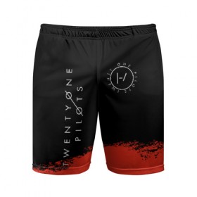 Мужские шорты 3D спортивные с принтом TWENTY ONE PILOTS / TOP в Ухте,  |  | Тематика изображения на принте: 21 pilots | 21p | music | rock | top | trench | twenty one pilots | группа | музыка | рок