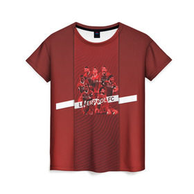 Женская футболка 3D с принтом Liverpool FC в Ухте, 100% полиэфир ( синтетическое хлопкоподобное полотно) | прямой крой, круглый вырез горловины, длина до линии бедер | firmino | lfc | liverpool | liverpool fc | mane | shaqiri | ливерпуль | фирмино | фк | футбол | футбольный клуб англии | шакири