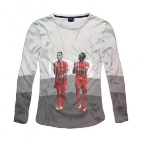 Женский лонгслив 3D Liverpool: в Ухте, 100% полиэстер | длинные рукава, круглый вырез горловины, полуприлегающий силуэт | firmino | lfc | liverpool | liverpool fc | mane | shaqiri | ливерпуль | фирмино | фк | футбол | футбольный клуб англии | шакири