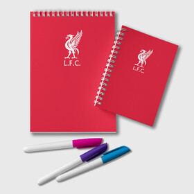 Блокнот с принтом FC Liverpool в Ухте, 100% бумага | 48 листов, плотность листов — 60 г/м2, плотность картонной обложки — 250 г/м2. Листы скреплены удобной пружинной спиралью. Цвет линий — светло-серый
 | firmino | lfc | liverpool | liverpool fc | mane | shaqiri | ливерпуль | фирмино | фк | футбол | футбольный клуб англии | шакири