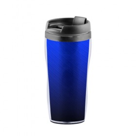 Термокружка-непроливайка с принтом CARBON в Ухте, внутренняя часть — пищевой пластик, наружная часть — прозрачный пластик, между ними — полиграфическая вставка с рисунком | объем — 350 мл, герметичная крышка | Тематика изображения на принте: carbon | geometry | metal | texture | геометрия | градиент | карбон | металл | паттерн | текстура