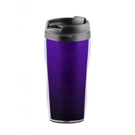 Термокружка-непроливайка с принтом CARBON в Ухте, внутренняя часть — пищевой пластик, наружная часть — прозрачный пластик, между ними — полиграфическая вставка с рисунком | объем — 350 мл, герметичная крышка | Тематика изображения на принте: carbon | geometry | metal | texture | геометрия | градиент | карбон | металл | паттерн | текстура