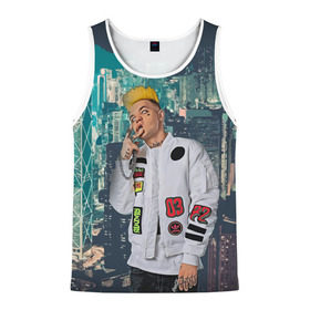 Мужская майка 3D с принтом Элджей в Ухте, 100% полиэстер | круглая горловина, приталенный силуэт, длина до линии бедра. Пройма и горловина окантованы тонкой бейкой | sayonara boy | элджей