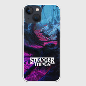Чехол для iPhone 13 mini с принтом Очень странные дела в Ухте,  |  | finn wolfhard | gaten mataraz | millie bobby brown | natalia dyer | stranger things | winona ryder | вайнона райдер | милли бобби браун | оченнь странные дела | очень странные дела | странные события