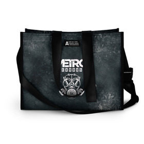 Сумка-шоппер 3D с принтом Metro Exodus в Ухте, 100% полиэстер | застегивается на металлическую кнопку; внутренний карман застегивается на молнию. Стенки укреплены специальным мягким материалом, чтобы защитить содержимое от несильных ударов
 | exodus | metro | metro exodus | playstation 4 | xbox one | ексодус | игра | игры | икс бокс | исход | метро | митро | плейстейшен | стрелялка | шутер | эксобус | эксодус