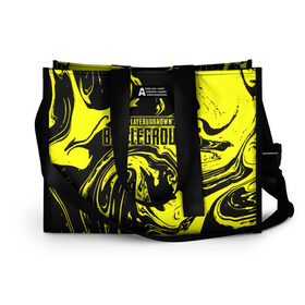 Сумка-шоппер 3D с принтом PUBG Light в Ухте, 100% полиэстер | застегивается на металлическую кнопку; внутренний карман застегивается на молнию. Стенки укреплены специальным мягким материалом, чтобы защитить содержимое от несильных ударов
 | Тематика изображения на принте: battle | chicken | dinner | royale | winner | битва | борьба | королевская | симулятор