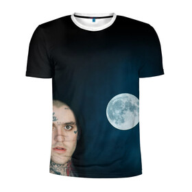 Мужская футболка 3D спортивная с принтом Runuway make friends в Ухте, 100% полиэстер с улучшенными характеристиками | приталенный силуэт, круглая горловина, широкие плечи, сужается к линии бедра | Тематика изображения на принте: benz truck | girls | gustav ahr | hip hop | lil | lil peep | moon | peep | rap | runuway make friends | лил | лилпип | луна | пип | рэп | хип хоп | эмо | эмо реп