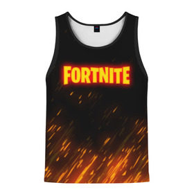 Мужская майка 3D с принтом FORTNITE FIRE в Ухте, 100% полиэстер | круглая горловина, приталенный силуэт, длина до линии бедра. Пройма и горловина окантованы тонкой бейкой | Тематика изображения на принте: 2019 | armor | armour | cybersport | esport | fire | fortnite | game | llama | logo | броня | игра | киберспорт | лама | симулятор строительства | строительство | фиолетовый | фирменные цвета | фортнайт