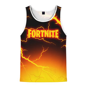 Мужская майка 3D с принтом FORTNITE FIRESTORM в Ухте, 100% полиэстер | круглая горловина, приталенный силуэт, длина до линии бедра. Пройма и горловина окантованы тонкой бейкой | Тематика изображения на принте: fortnite | fortnite 2 | fortnite x маршмелло | ikonik | marshmello | ninja | ninja streamer | storm | thunder | иконик | ниндзя | фортнайт | фортнайт 2 | фортнайт глава 2