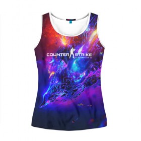 Женская майка 3D с принтом cs go:Revenge of the Beasts в Ухте, 100% полиэстер | круглая горловина, прямой силуэт, длина до линии бедра | awp | counter strike | cyber sport | game | revenge | skin | sport | авп | игры | скин