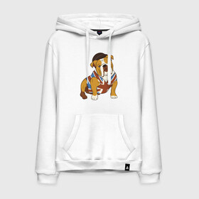 Мужская толстовка с принтом Британский Бульдог в Ухте, френч-терри, мягкий теплый начес внутри (100% хлопок) | карман-кенгуру, эластичные манжеты и нижняя кромка, капюшон с подкладом и шнурком | bulldog | бульдог | собака | собаки