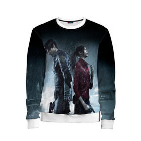 Детский свитшот 3D с принтом Resident Evil 2 в Ухте, 100% полиэстер | свободная посадка, прямой крой, мягкая тканевая резинка на рукавах и понизу свитшота | 2 | biohazard | claire | evil | horror | raccoon | resident | survival | t virus | t вирус | выживание | зла | кеннеди | клэр | леон | обитель | раккун | редфилд | скотт | ужас