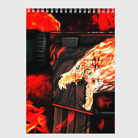 Скетчбук с принтом cs go HOWL Вой в Ухте, 100% бумага
 | 48 листов, плотность листов — 100 г/м2, плотность картонной обложки — 250 г/м2. Листы скреплены сверху удобной пружинной спиралью | Тематика изображения на принте: awp | counter strike | cyber sport | game | howl | skin | sport | авп | вой | игры | скин