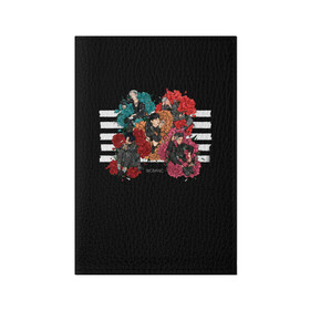 Обложка для паспорта матовая кожа с принтом Bigbang в Ухте, натуральная матовая кожа | размер 19,3 х 13,7 см; прозрачные пластиковые крепления | big bang | flower road | g dragon