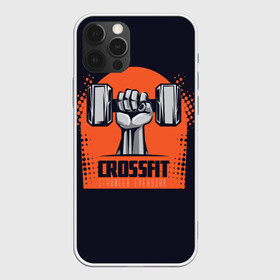 Чехол для iPhone 12 Pro Crossfit: в Ухте, силикон | область печати: задняя сторона чехла, без боковых панелей | мода | мотивация | настроения | позитив | прикол | пятна | тренд | яркие