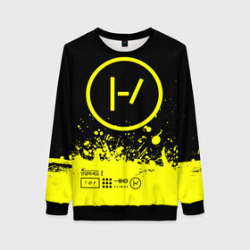 Женский свитшот 3D с принтом Twenty One Pilots в Ухте, 100% полиэстер с мягким внутренним слоем | круглый вырез горловины, мягкая резинка на манжетах и поясе, свободная посадка по фигуре | 21 pilots | blurryface | top | trench | twenty one pilots | twentyonepilots | джош дан | тайлер джозеф