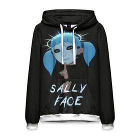 Мужская толстовка 3D с принтом Sally Face (6) в Ухте, 100% полиэстер | двухслойный капюшон со шнурком для регулировки, мягкие манжеты на рукавах и по низу толстовки, спереди карман-кенгуру с мягким внутренним слоем. | Тематика изображения на принте: face | fisher | larry johnson | mask | sally | sally face | sally fisher | демоны | духи | маска | призраки | салли | салли фейс | салли фишер | фейс