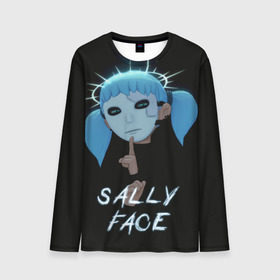 Мужской лонгслив 3D с принтом Sally Face (6) в Ухте, 100% полиэстер | длинные рукава, круглый вырез горловины, полуприлегающий силуэт | face | fisher | larry johnson | mask | sally | sally face | sally fisher | демоны | духи | маска | призраки | салли | салли фейс | салли фишер | фейс