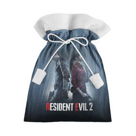 Подарочный 3D мешок с принтом Resident Evil 2 Remake в Ухте, 100% полиэстер | Размер: 29*39 см | 2019 | biohazard | blood | corporation | corps | evil | horror | remake | resident | survival | umbrella | zombie | амбрелла | выживание | зла | зомби | корпорация | кровь | обитель | ремейк | ужасы