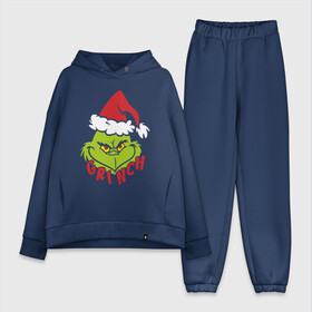 Женский костюм хлопок Oversize с принтом Cristmas Grinch в Ухте,  |  | grinch | гринч | новый год | рождество