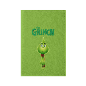 Обложка для паспорта матовая кожа с принтом The Grinch в Ухте, натуральная матовая кожа | размер 19,3 х 13,7 см; прозрачные пластиковые крепления | grinch | гринч | новый год | рождество