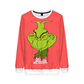 Женский свитшот 3D Mr. Grinch: в Ухте, 100% полиэстер с мягким внутренним слоем | круглый вырез горловины, мягкая резинка на манжетах и поясе, свободная посадка по фигуре | grinch | гринч | новый год | рождество