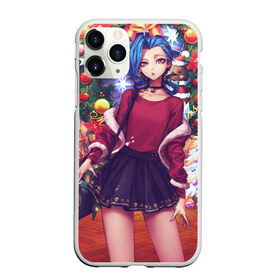 Чехол для iPhone 11 Pro Max матовый с принтом Джинкс в Ухте, Силикон |  | game | jinx | league of legends | джинкс | игра | лига легенд | новый год | рождество