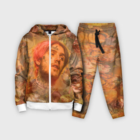 Детский костюм 3D с принтом Lil Peep rose в Ухте,  |  | hip hop | lil | lil peep rose | peep | rap | roze | реп | роза | розы | рэп | хип хоп | цветок | цветочный паттерн | цветочный фон | цветы