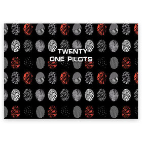 Поздравительная открытка с принтом Twenty One Pilots в Ухте, 100% бумага | плотность бумаги 280 г/м2, матовая, на обратной стороне линовка и место для марки
 | Тематика изображения на принте: heathens | one | pilots | twenty | джош дан | инди | ник томас | поп | рэп | тайлер джозеф | хип хоп | электропоп