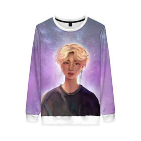 Женский свитшот 3D с принтом BTS. Jimin в Ухте, 100% полиэстер с мягким внутренним слоем | круглый вырез горловины, мягкая резинка на манжетах и поясе, свободная посадка по фигуре | army | bangtan | beyond | boys | bts | j hope | jimin | jin | jungkook | k pop | rm | scene | suga | the | v | армия | арэма | бтс | ви | джей хоупа | сюги | чимина | чина | чонгука