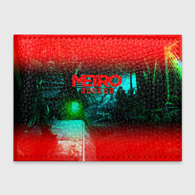 Обложка для студенческого билета с принтом METRO EXODUS в Ухте, натуральная кожа | Размер: 11*8 см; Печать на всей внешней стороне | ak47 | metro 2033 | metro exodus | апокалипсис | артем | глуховский | дорога | маски | ночь | оружие | поезд | противогаз | сталкеры