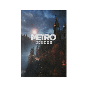 Обложка для паспорта матовая кожа METRO EXODUS: в Ухте, натуральная матовая кожа | размер 19,3 х 13,7 см; прозрачные пластиковые крепления | ak47 | metro 2033 | metro exodus | апокалипсис | артем | глуховский | дорога | маски | ночь | оружие | поезд | противогаз | сталкеры